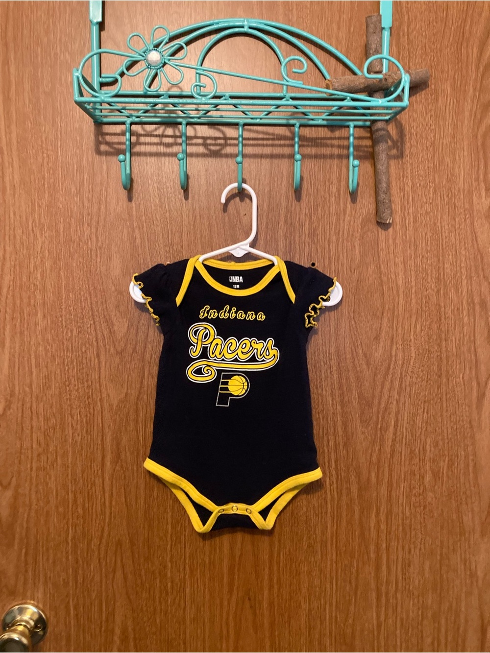 NBA Indiana Pacers Infant Bodysuit in Navy and Yellow